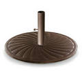 US Made 24" Diameter 65 lb. Cast Iron Umbrella Base w/Powder Coated Finish